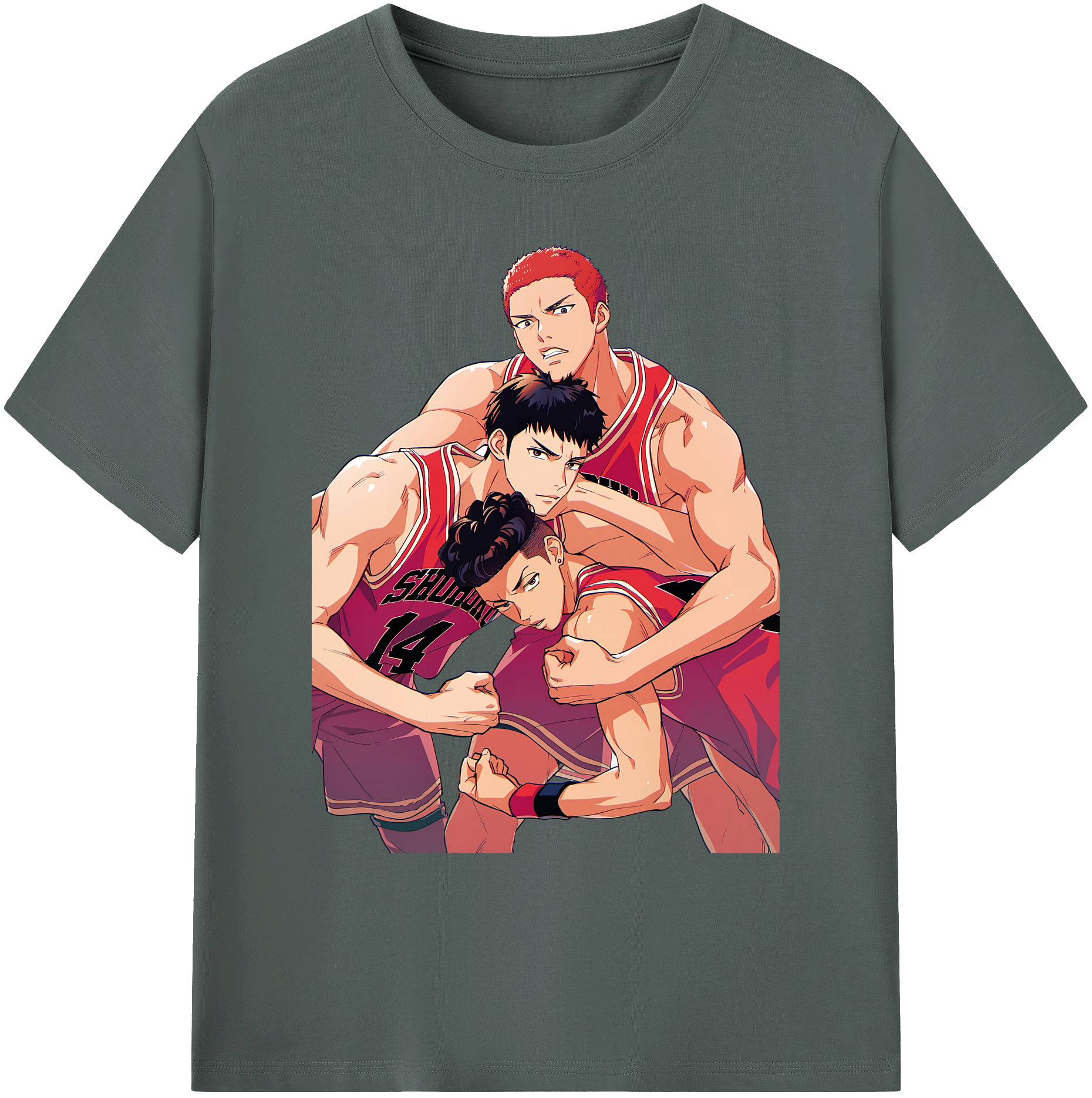 （画像用） SLAM DUNK／スラムダンク 綿100％ メンズ半袖Tシャツ｜肌触りやわらか＆通気性